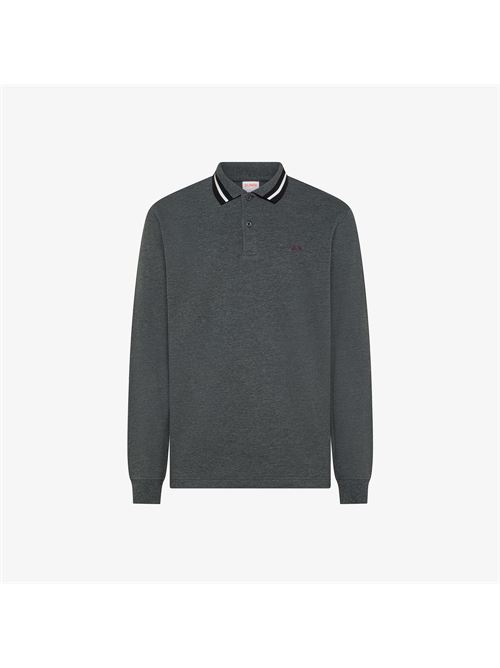 polo collar multistripes ls SUN 68 | A4610547